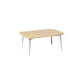 Modern Wooden Coffee Table with Metal Legs