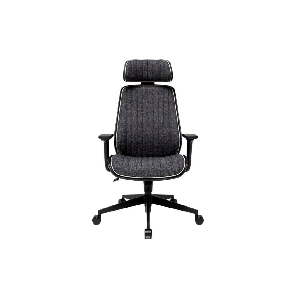 "Modern Ergonomic Office Chair with Adjustable Headrest"