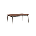 Sleek Modern Wooden Dining Table with Metal Legs